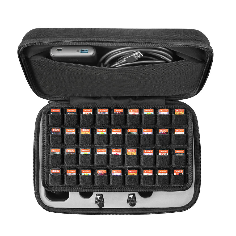 Tomtoc estuche almacenamiento Nintendo Switch Negro A05-6D01-1
