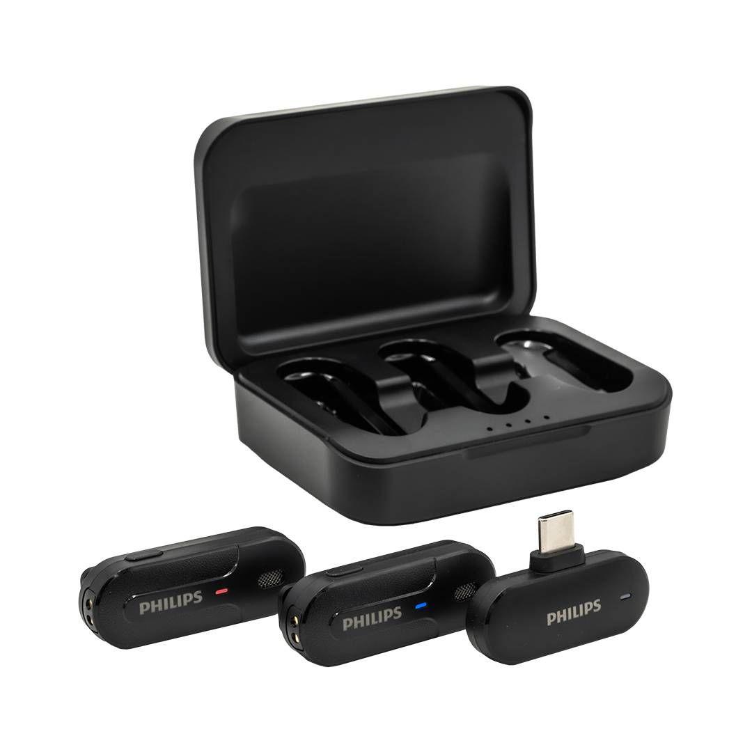 Micrófono Inalámbrico Dual Philips DLM9002C/74 USB-C-3