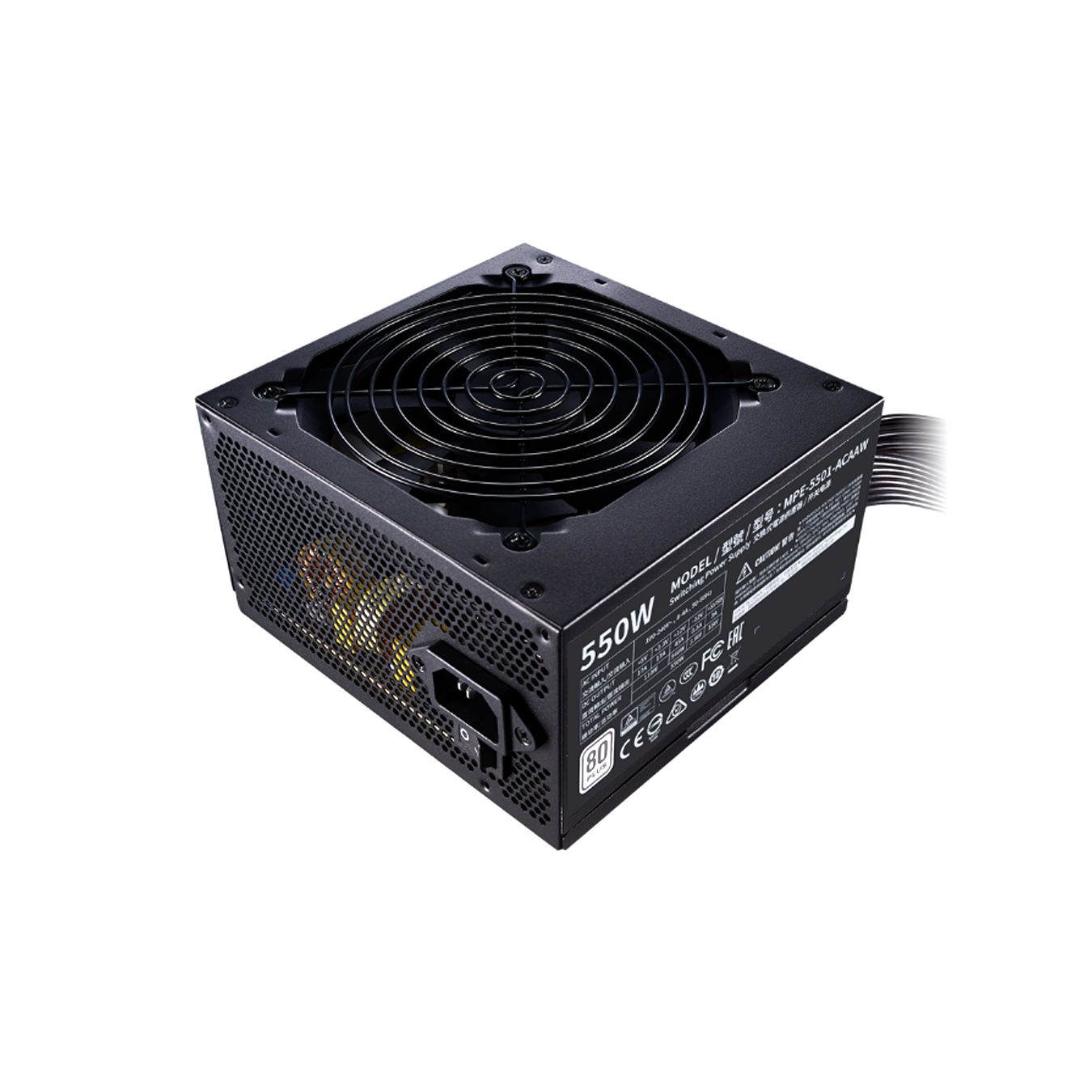 Fuente de Poder Cooler Master MWE 80+White 550W V2-1
