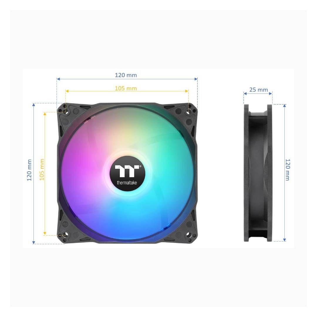 Ventiladores Thermaltake LE120 ARGB Sync PWM Negro-4