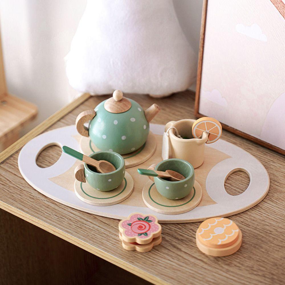 Juego Tazas De Té Madera Niños Juguete Didáctico-4