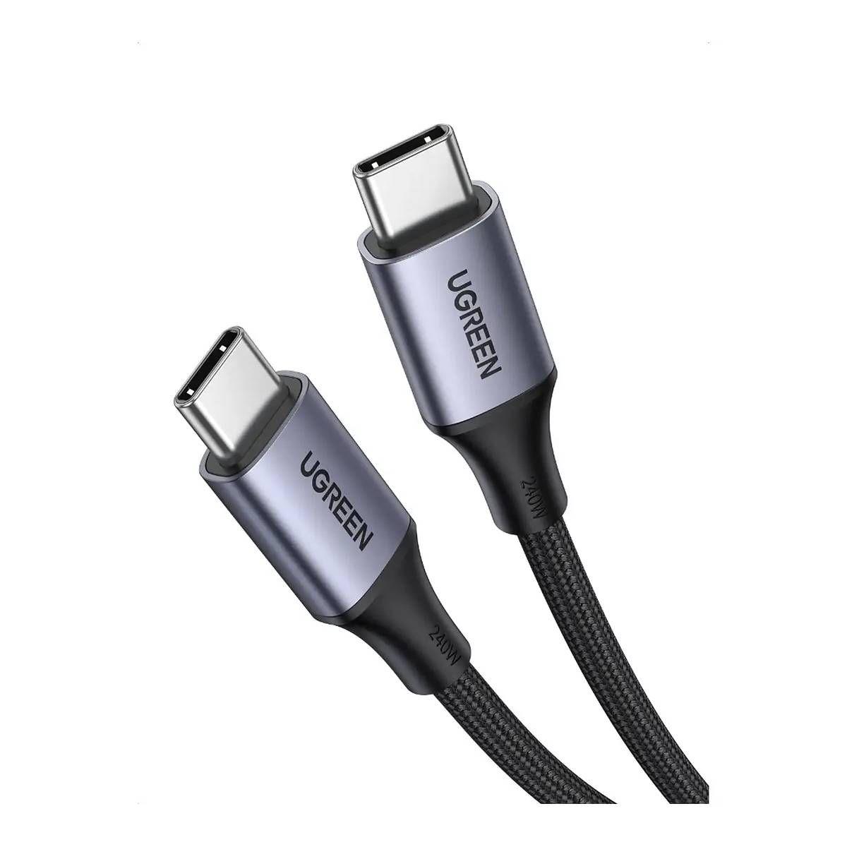 Cable Ugreen USB-C / USB-C Data/Power 100W 1 Metro Negro-0