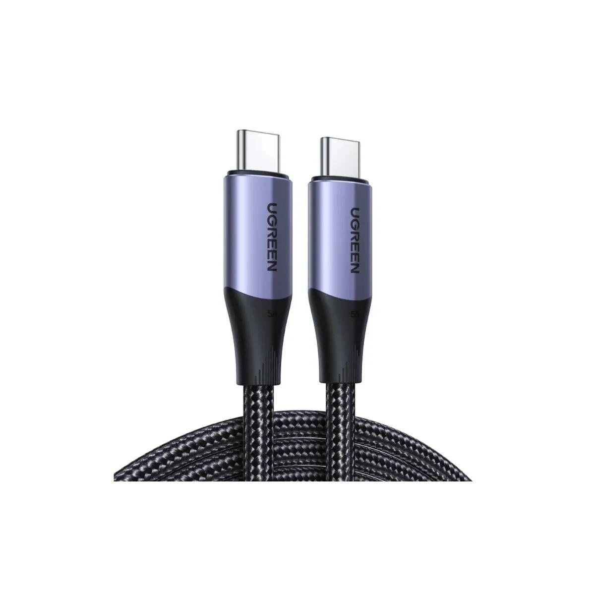 Cable Ugreen USB-C / USB-C Data/Power 100W 1 Metro Negro-3