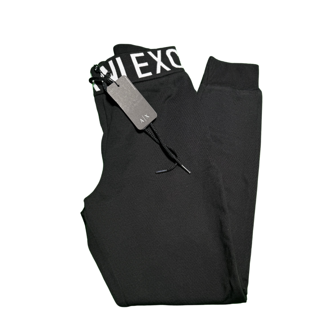 Buzo Dama Armani Exchange Diseño Logo Cintura Negro Talla S-2