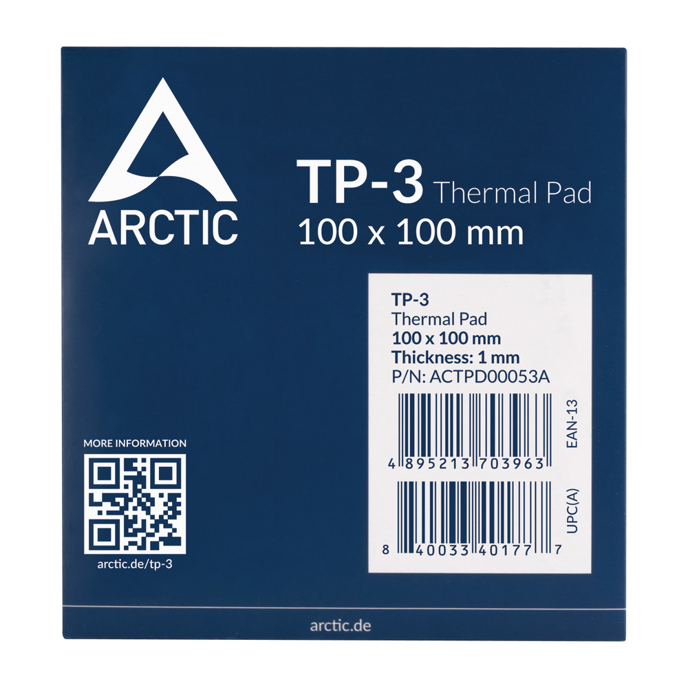 Pad Térmico ARCTIC TP-3 100x100mm 1mm-0