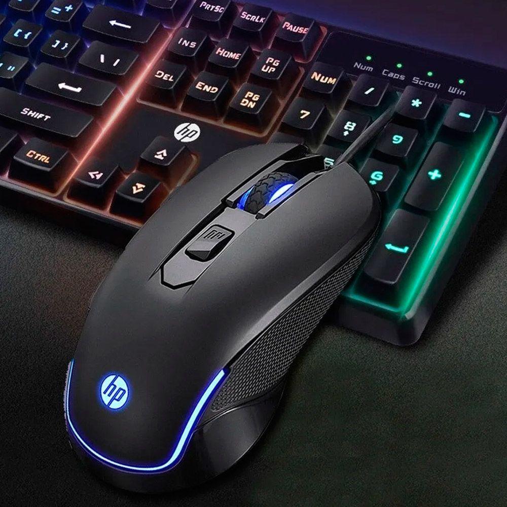 Combo Teclado y mouse HP Multimedia Membrana KM200-2