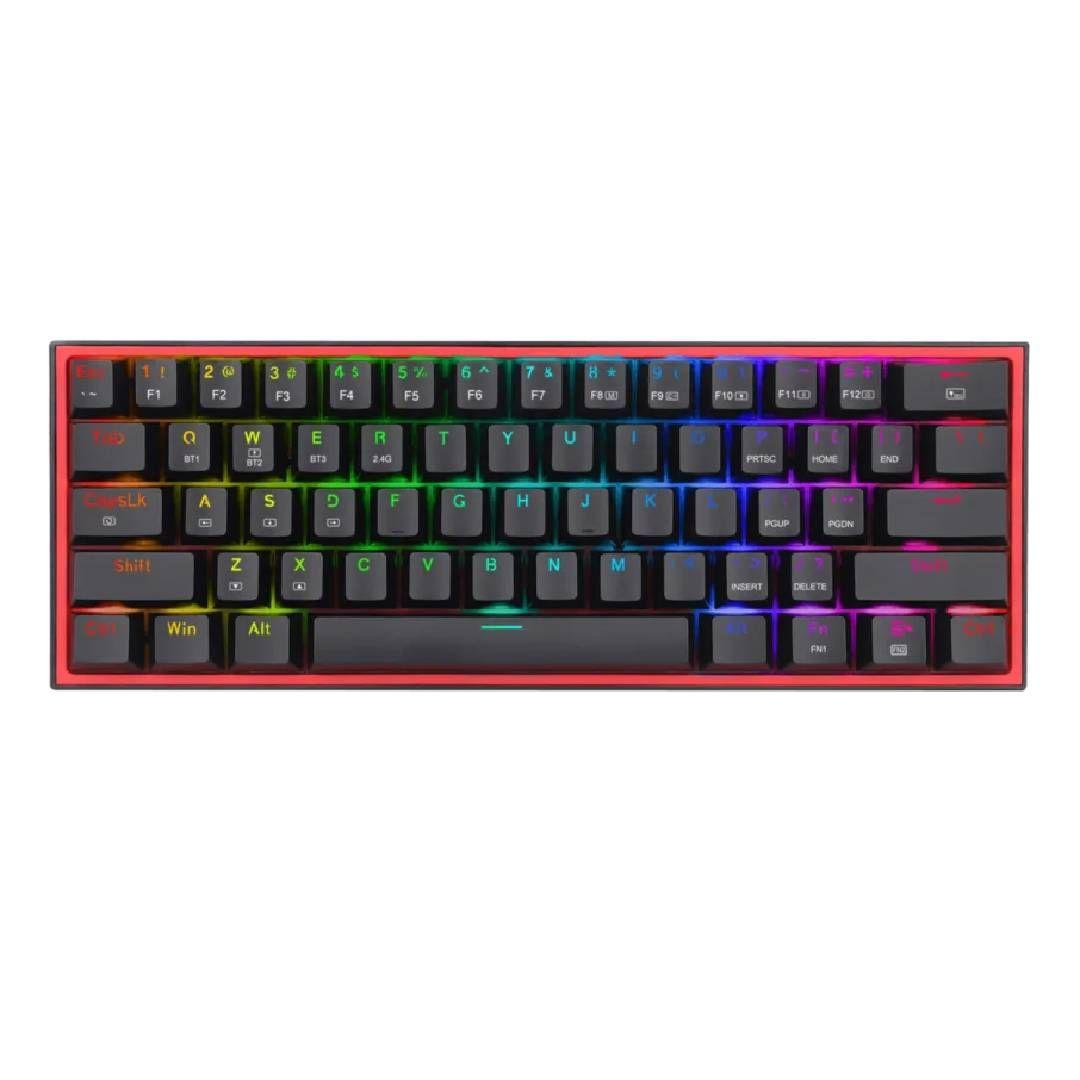 Teclado Redragon Fizz RGB K617-RGB Switch Red, Black-0