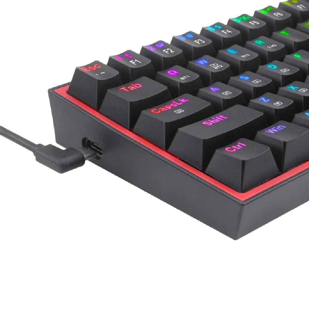 Teclado Redragon Fizz RGB K617-RGB Switch Red, Black-2