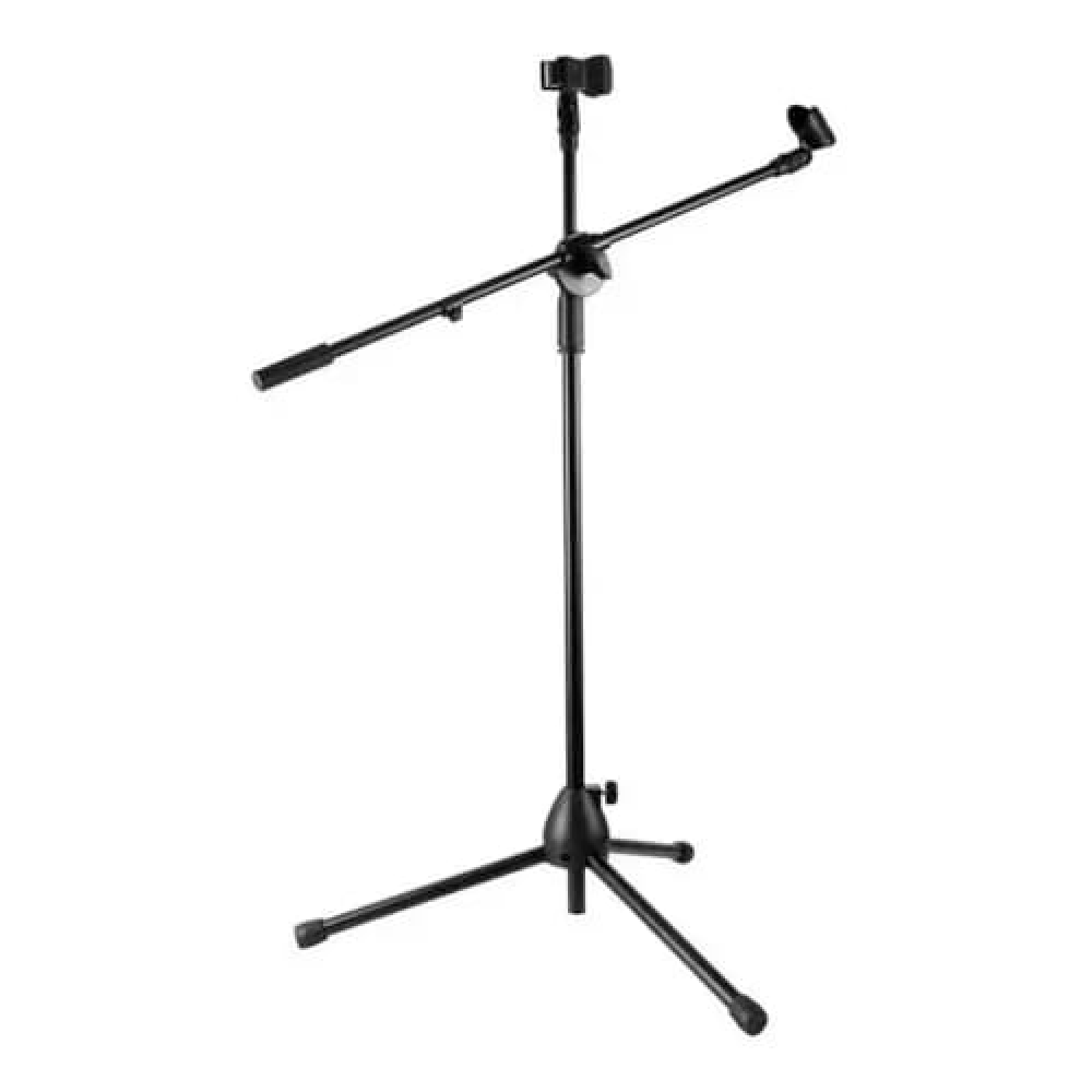 Atril de Microfono Philco c/Boom Metalico 2 Microfonos-0