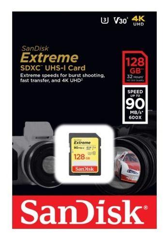 Tarjeta Memoria Sdxc 128gb Sandisk Extreme Uhs-i 4k 90mb/s-2