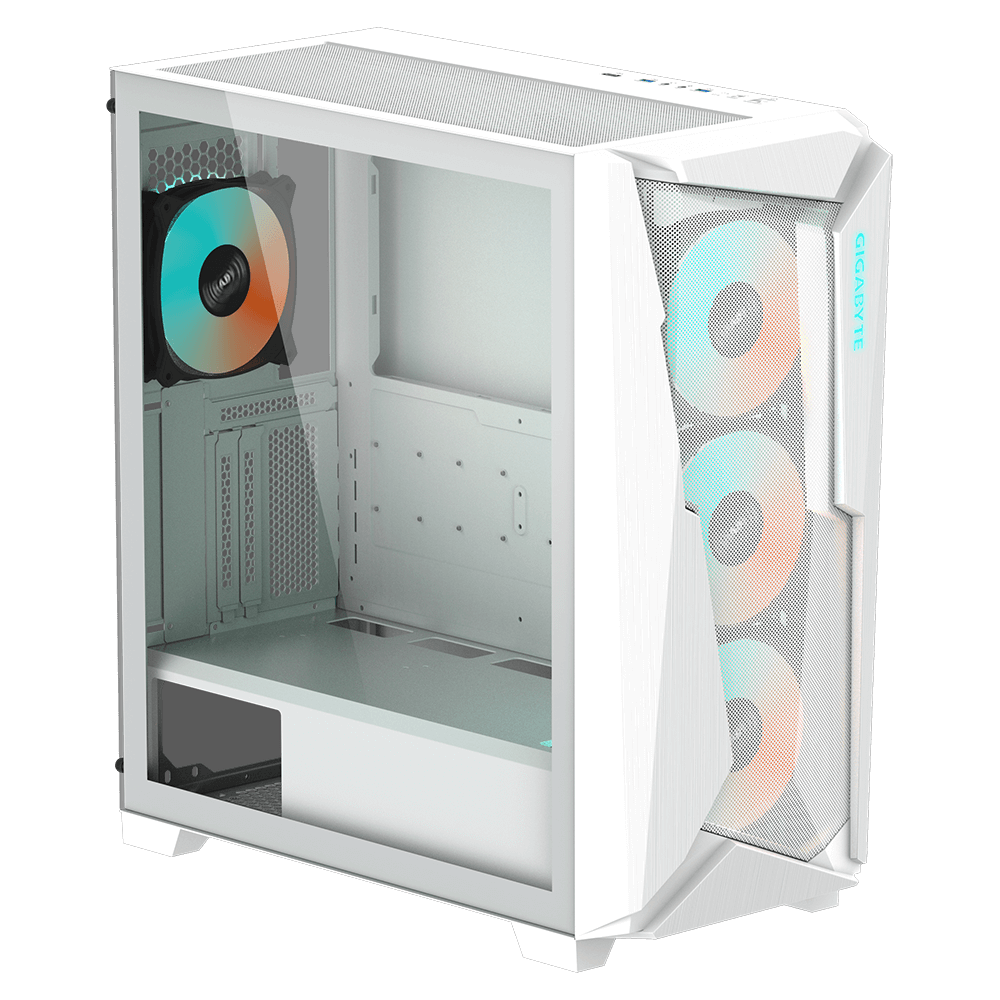 Gabinete Gigabyte Aorus C301 Glass Blanco-0