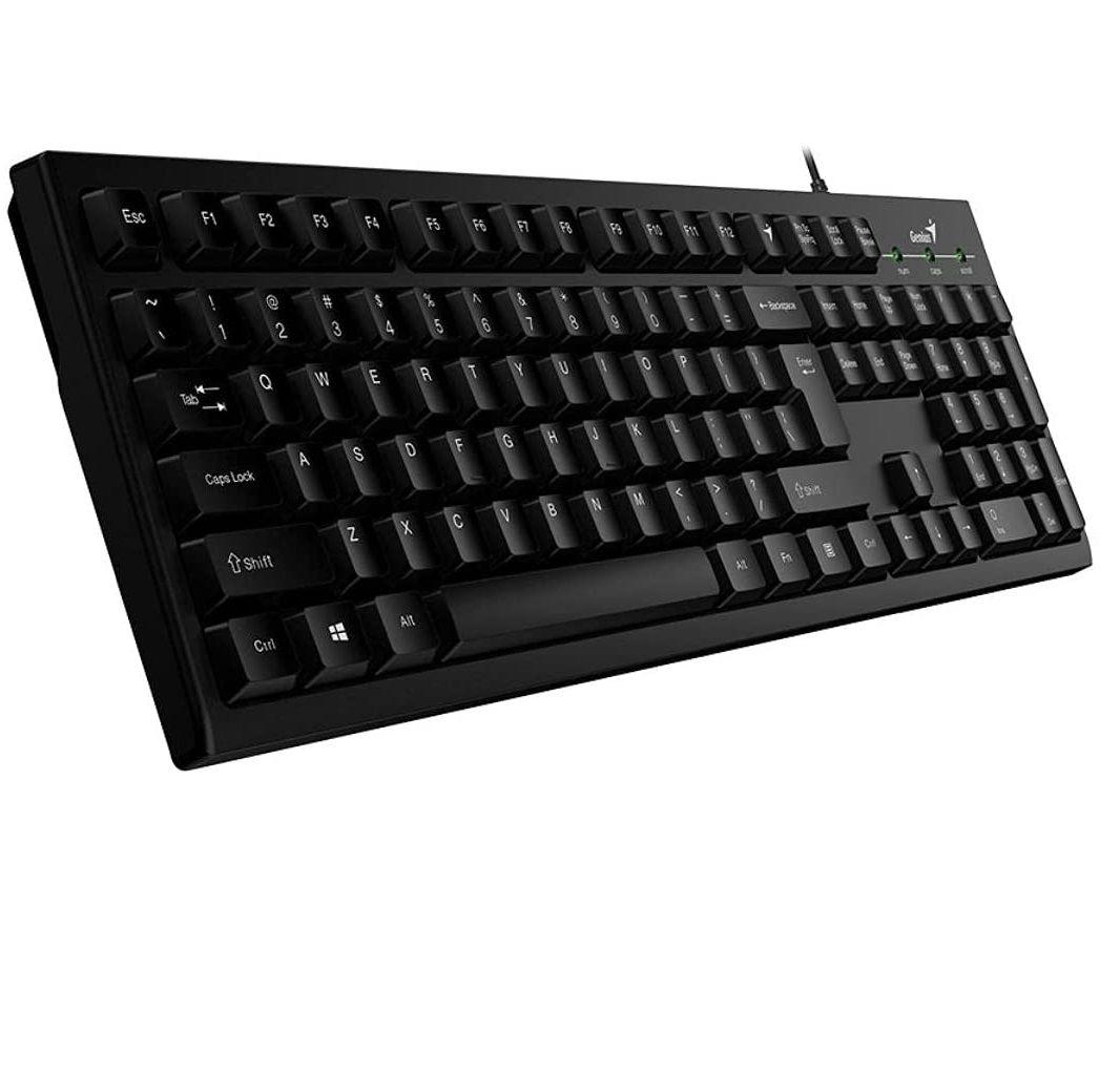 Teclado Genius Kb-100 Alambrico Negro Plug And Play Usb-0