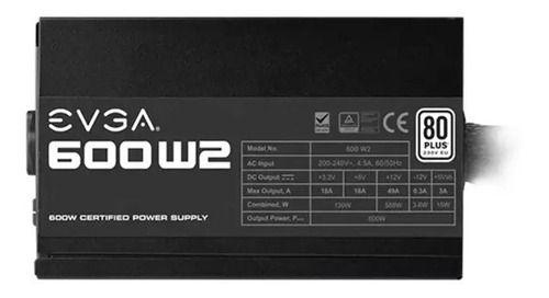 Fuente Poder 600w Evga Certificada 80+ Plus White W2-1