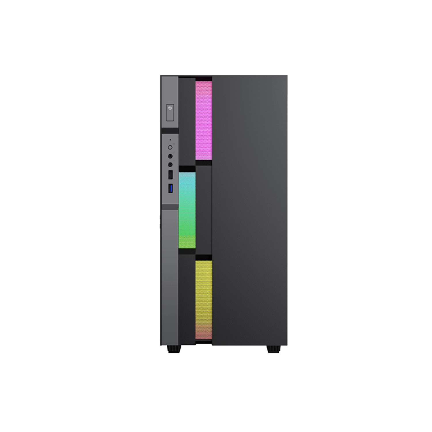 Gabinete Gamer Gamemax Bruffen C3 Black Grey-2