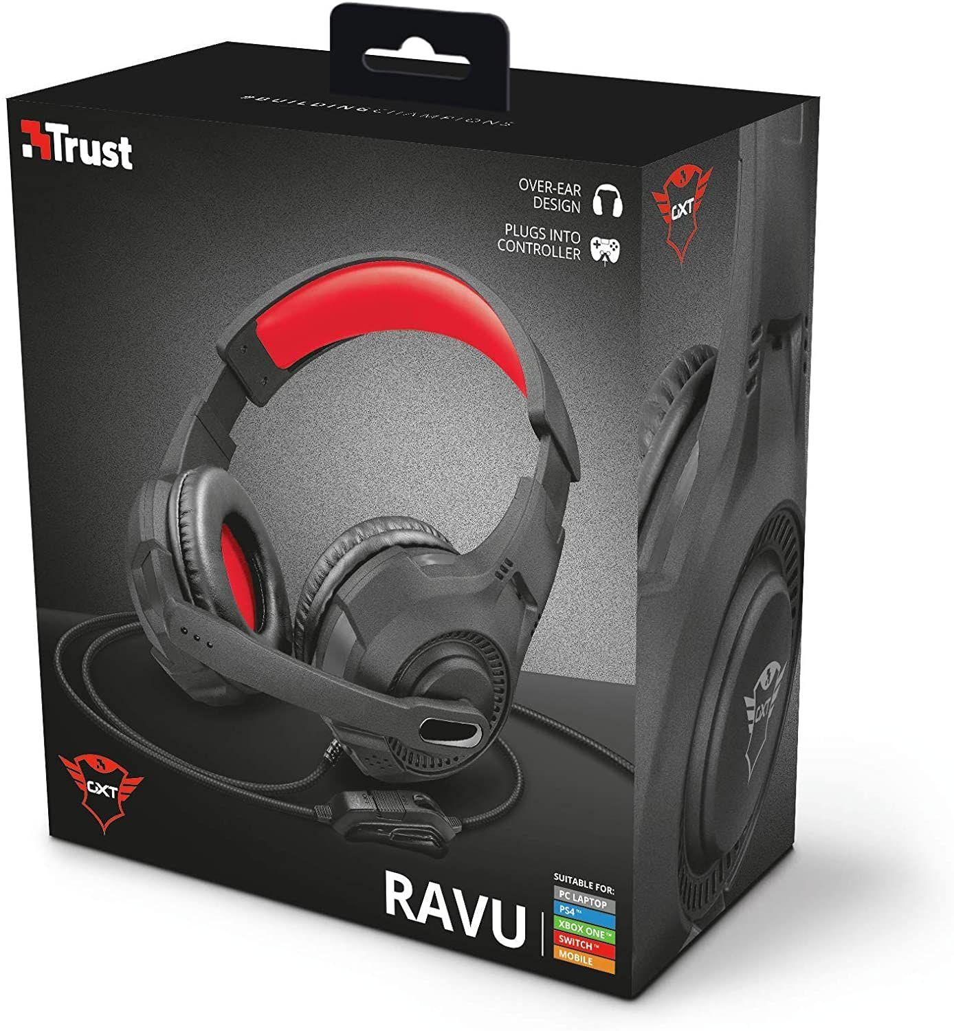 Audifonos Gamer Trust GXT 307 Ravu Negro 3.5mm-5