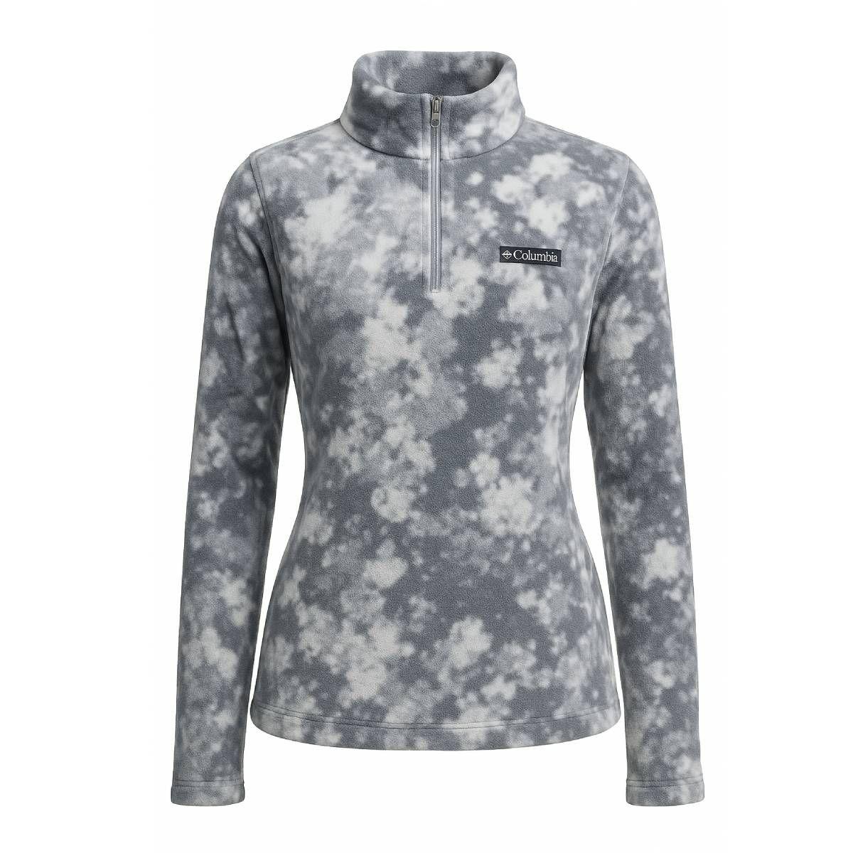 Polerón Columbia Mujer Gris con Blanco Tie-Dye - Talla M-0