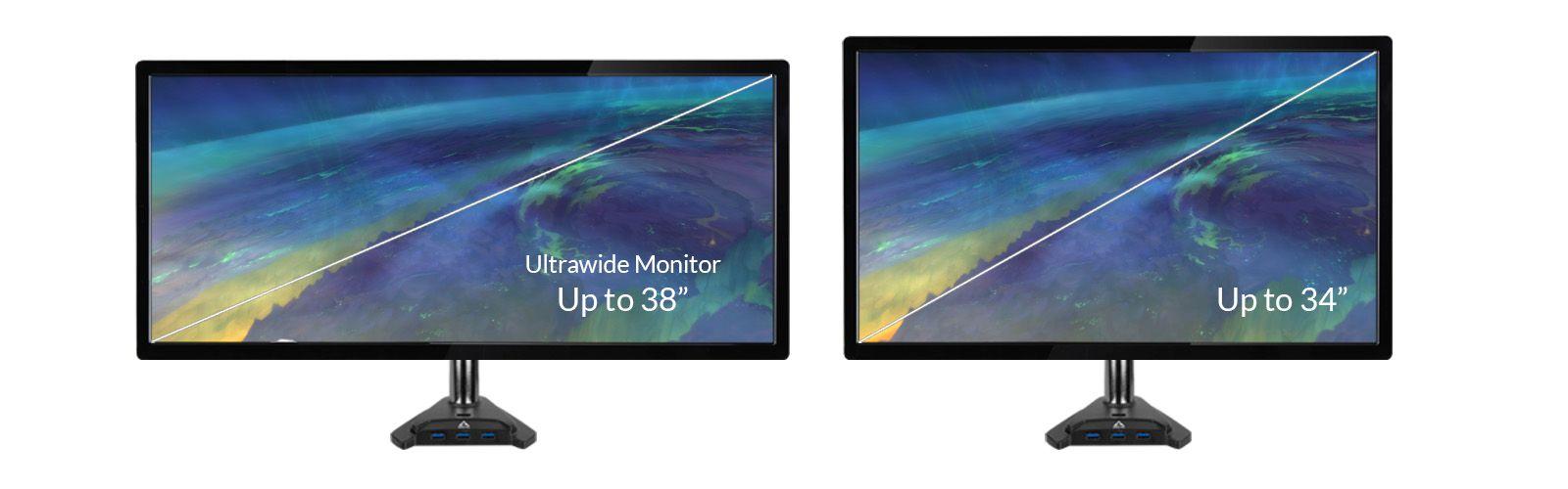 Brazo para 1 Monitor ARCTIC Z1 Pro Gen 3 c Hub USB 3.2-2