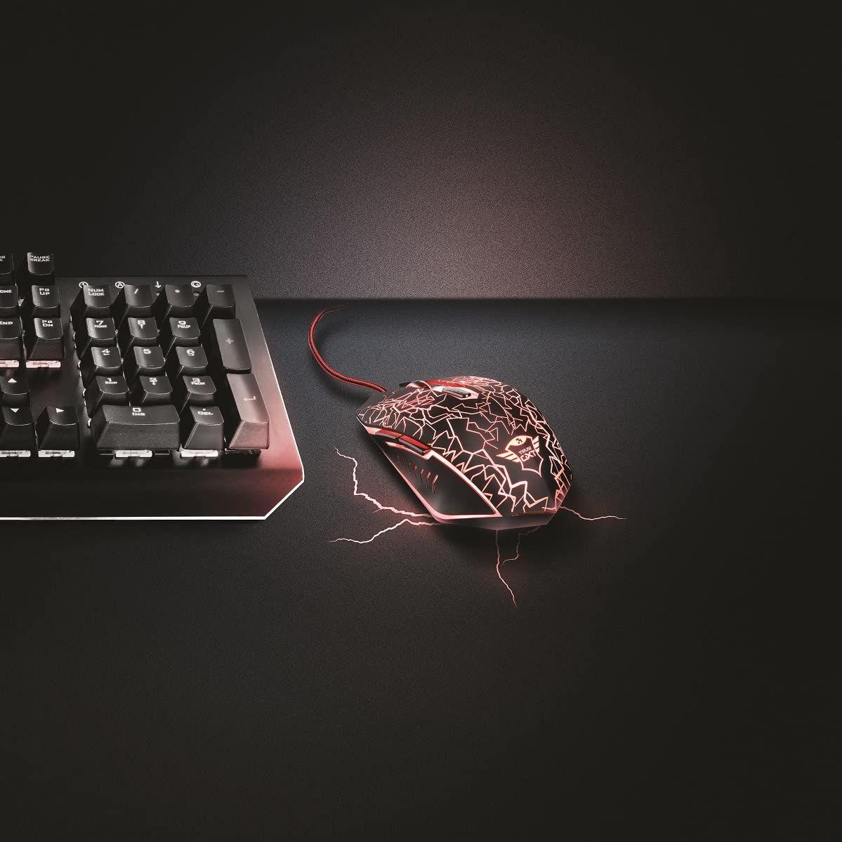 Pack Mouse y Mousepad Trust GXT 783 IZZA Negro-1