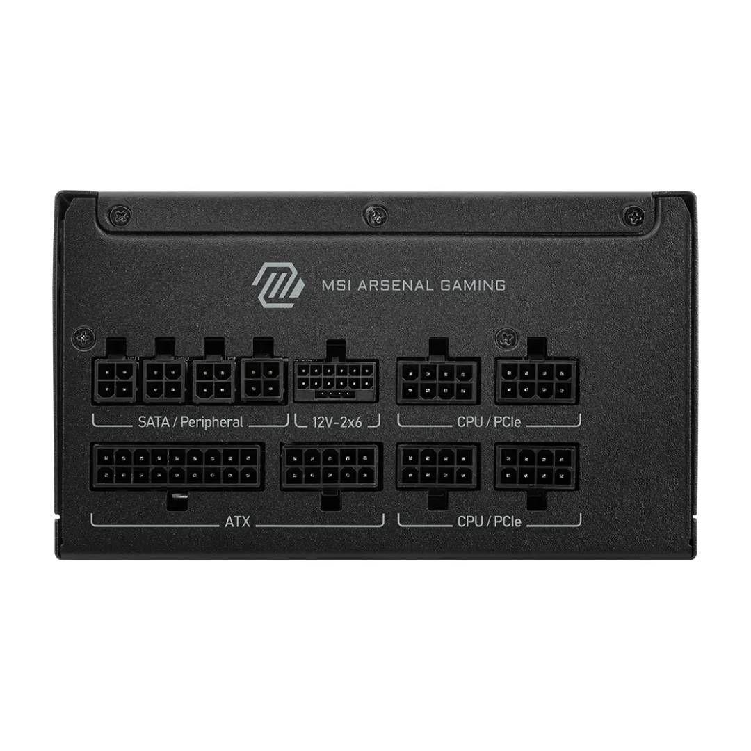 Fuente de Poder MSI MAG A1000GLS PCIE5 1000W 80Plus Gold-2