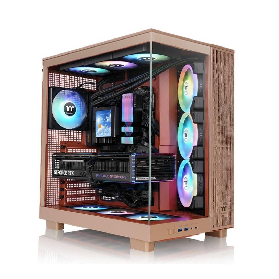 Gabinete Thermaltake View 380 XL TG ARGB Mid Tower ATX Sand-0