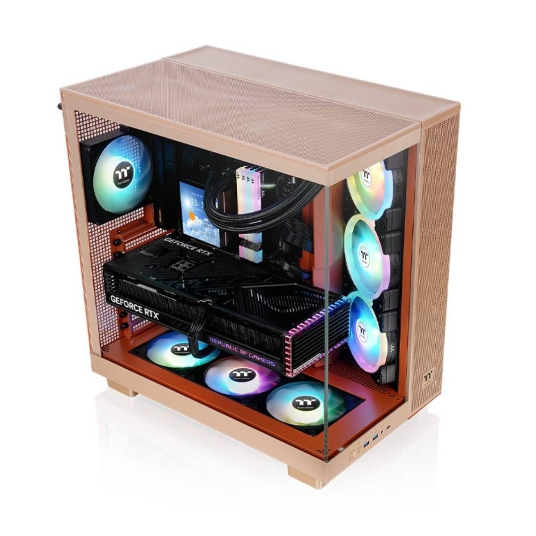 Gabinete Thermaltake View 380 XL TG ARGB Mid Tower ATX Sand-3
