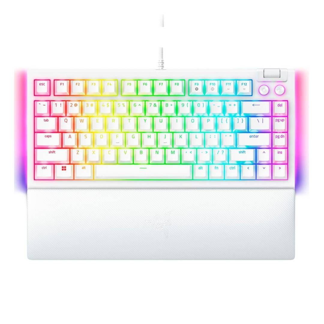 Teclado Razer Blackwidow V4 Mercury 75 Sw. Orange Ingles-0