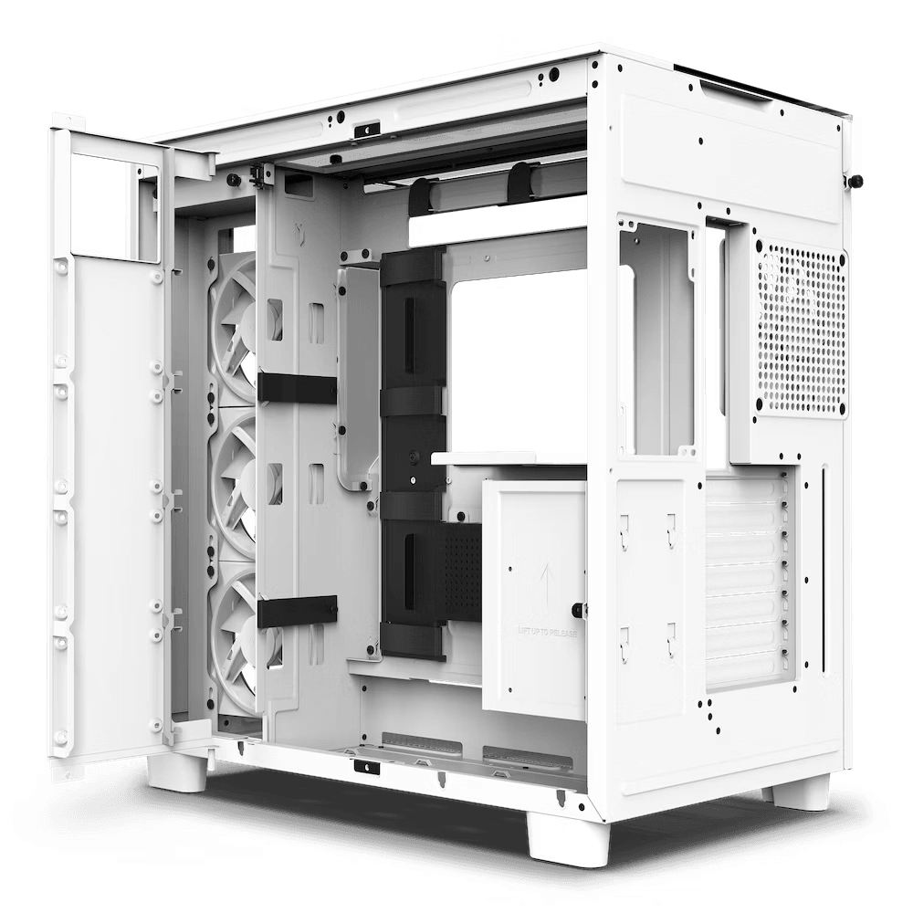 Gabinete NZXT H9 Elite ATX Mid Tower Blanco-5