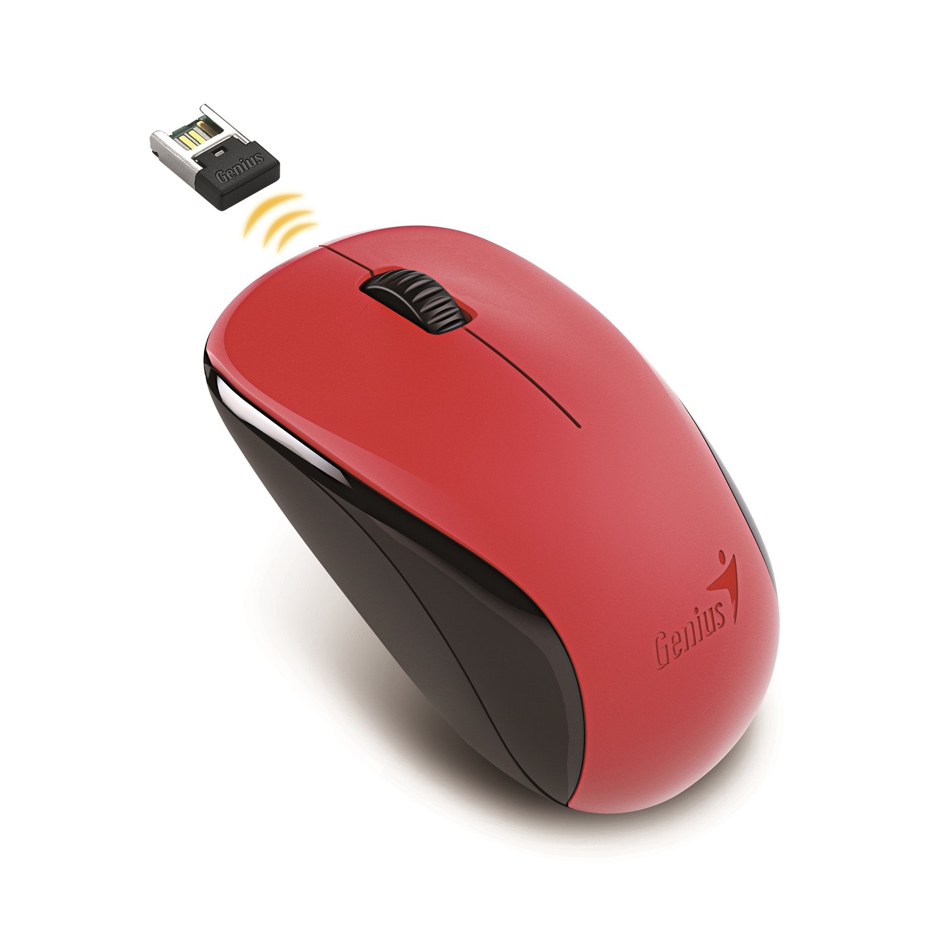 MOUSE GENIUS NX-7000 WIRELESS ROJO 1200 DPI-0