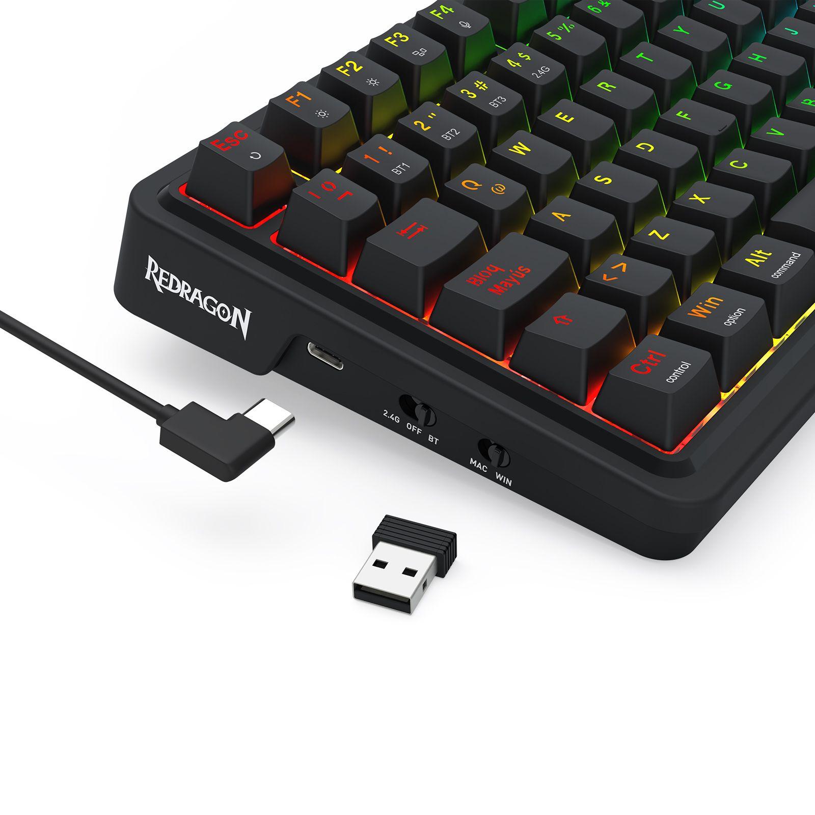 Teclado Redragon Eisa Pro K686RGB-PRO SP Wireless Español-4