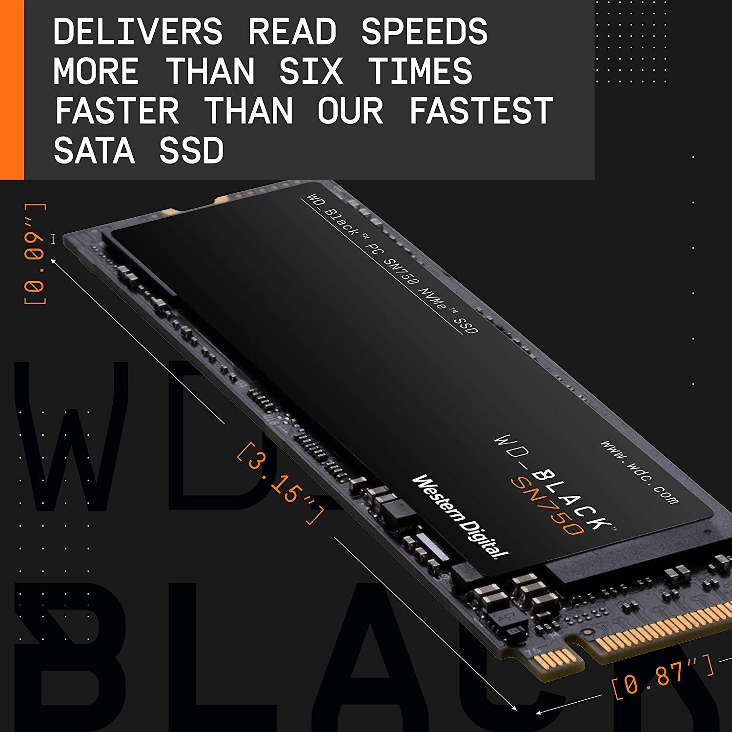 Disco Duro Solido NVMe M.2 Western Digital BLACK 1TB SN750-2