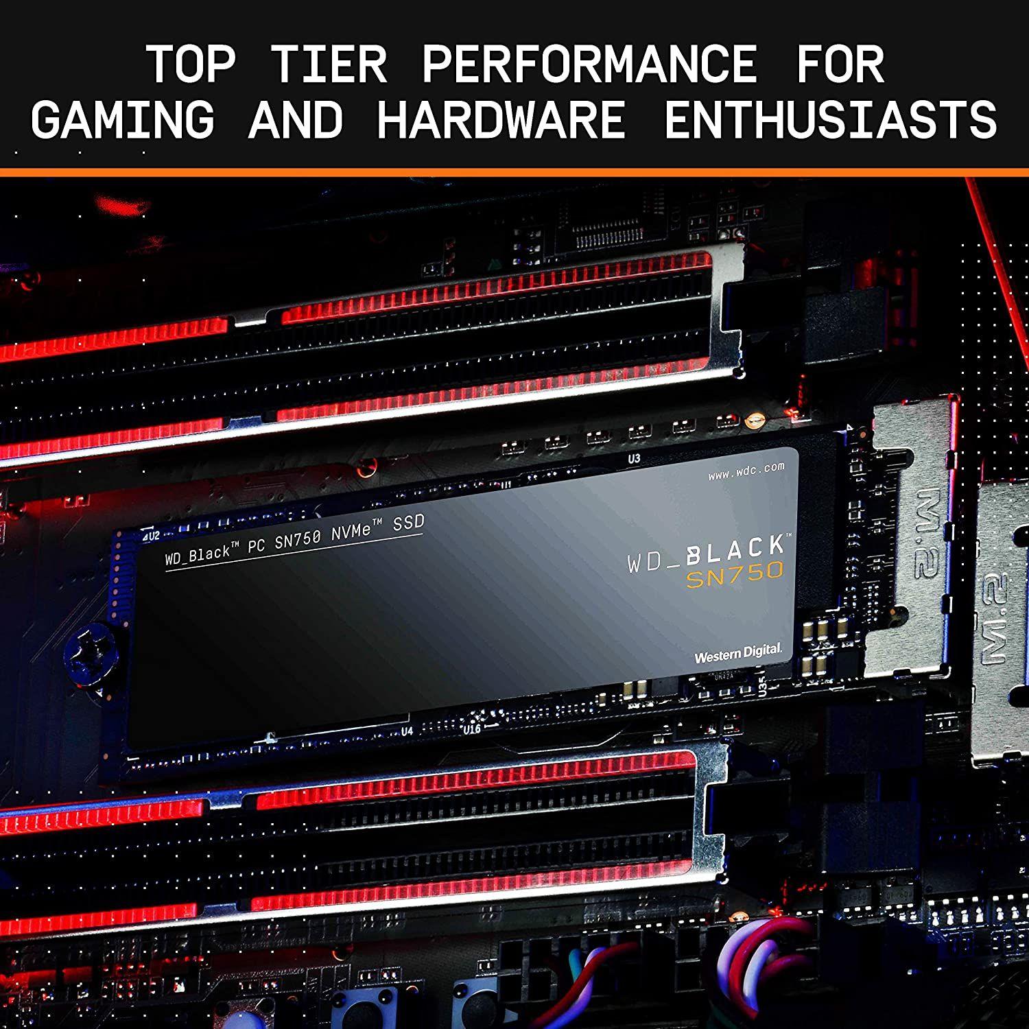 Disco Duro Solido NVMe M.2 Western Digital BLACK 1TB SN750-3