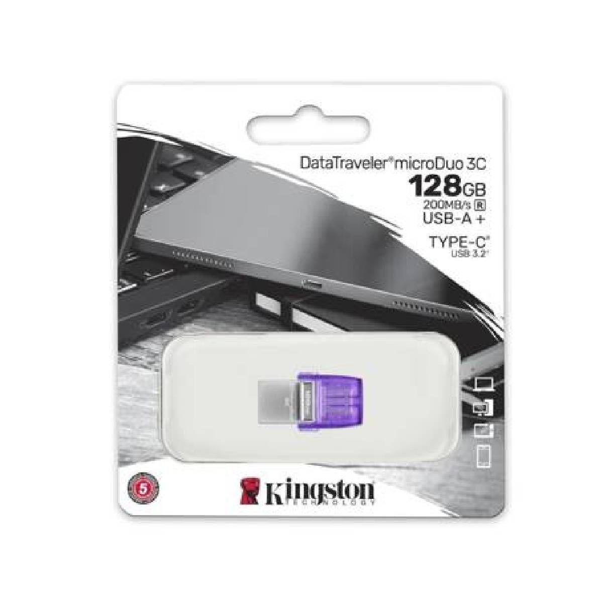 Pendrive 128GB DataTraveler MicroDuo-3