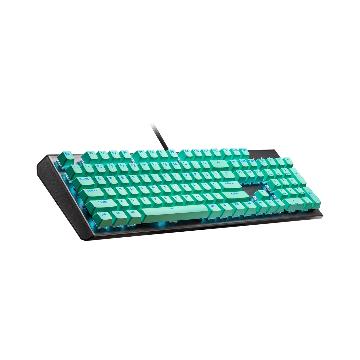 Teclas Keycap Cooler Master PBT Mint Green Layout Ingles-2