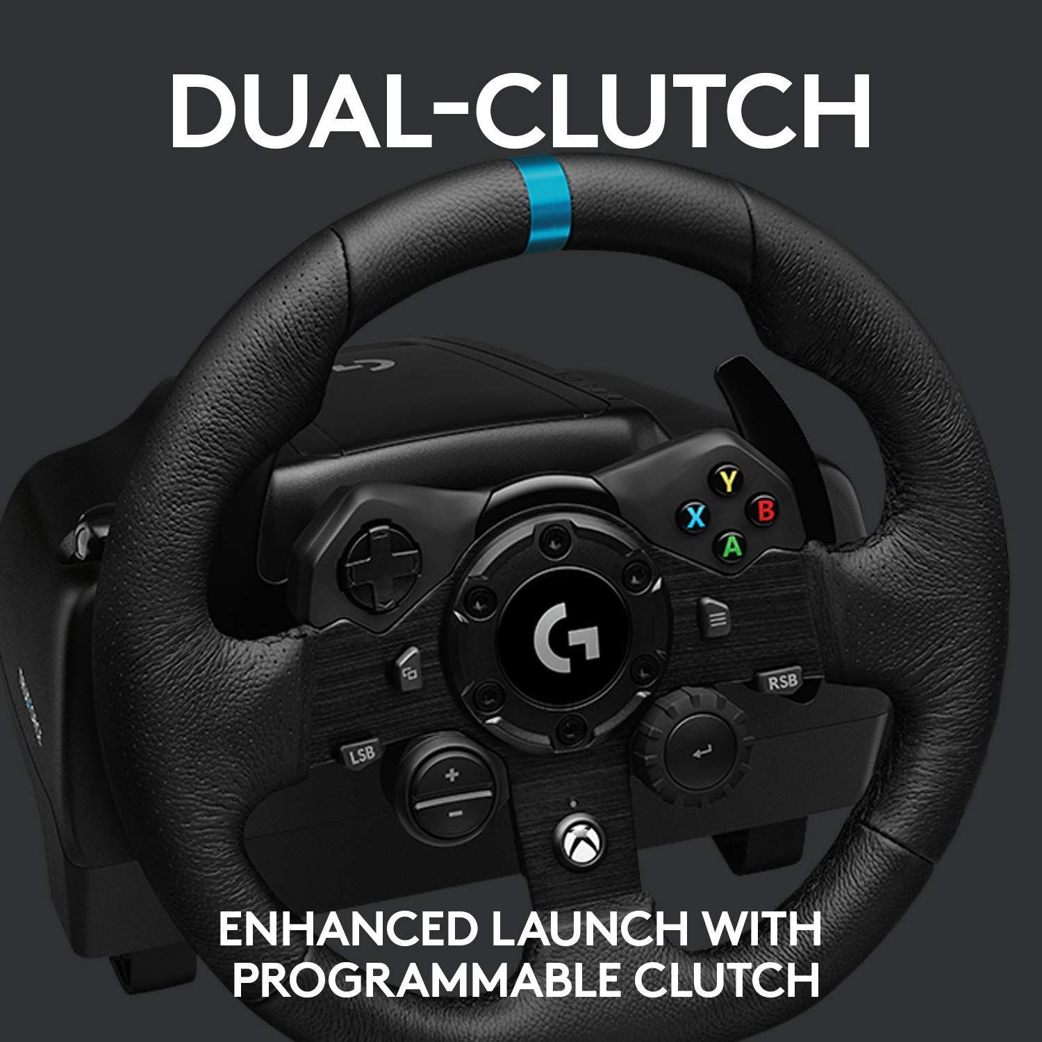 Volante Gamer c/ Pedales Logitech G923 Edición XBOX PC-6