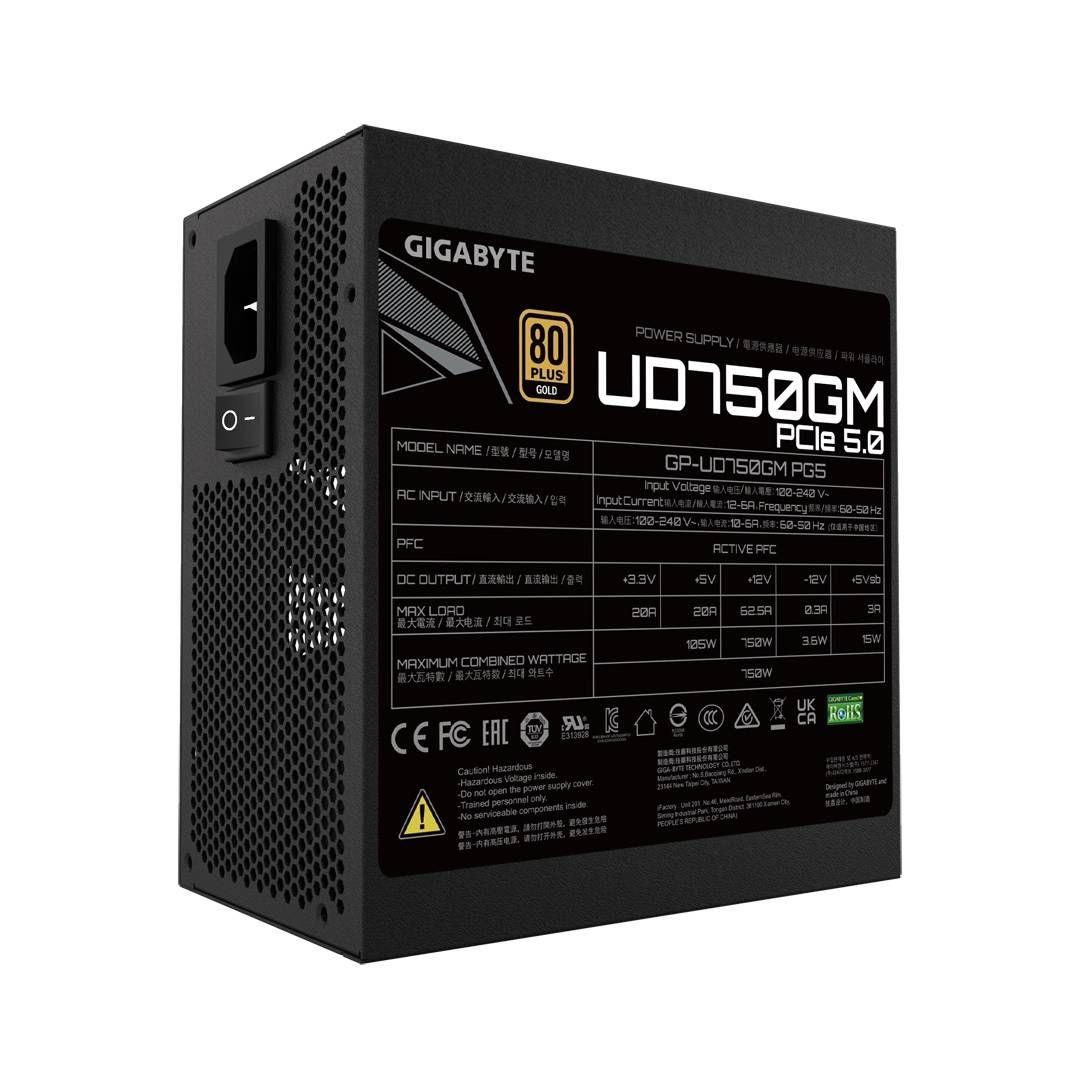 Fuente de Poder Gigabyte GP-UD750GM PG5, 750W 80PLUS Gold-2