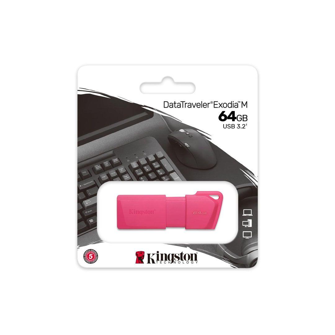 Pendrive Kingston DataTraveler Exodia M 64 GB Rosado-2
