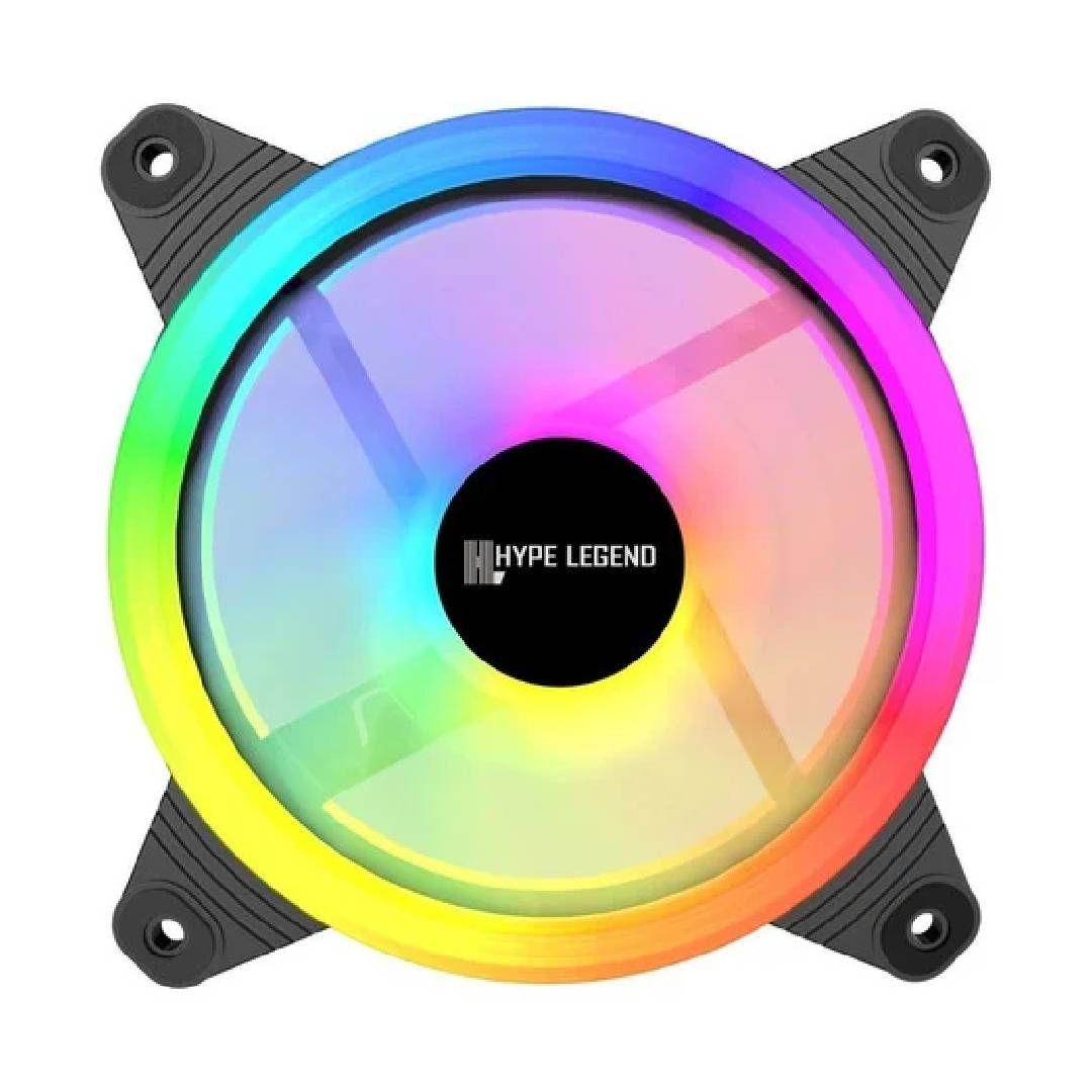 Pack 5x Ventiladores Rgb 120mm + Controlador Pf2 Hype Legend-1
