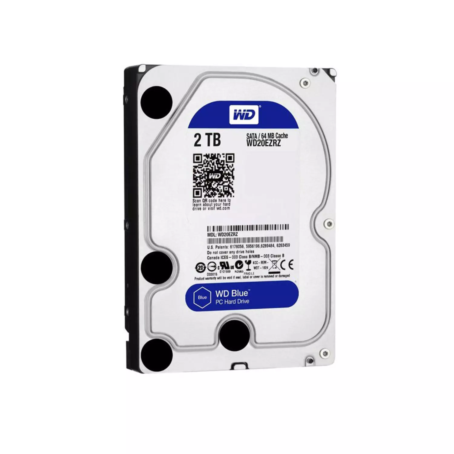 Disco Duro Western Digital Blue 2TB 35" WD20EZAZ 5400RPM-0