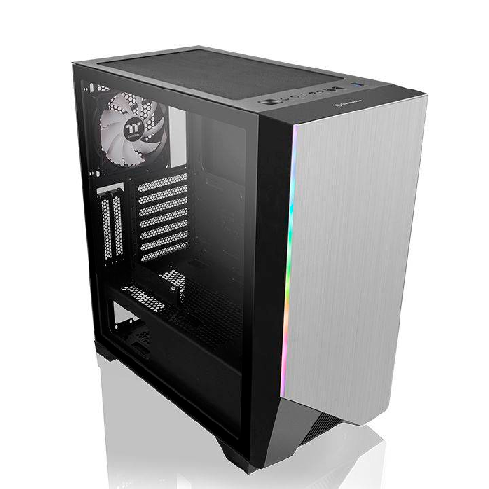 Gabinete Gamer Thermaltke H550 TG ARGB Plata ATX-4