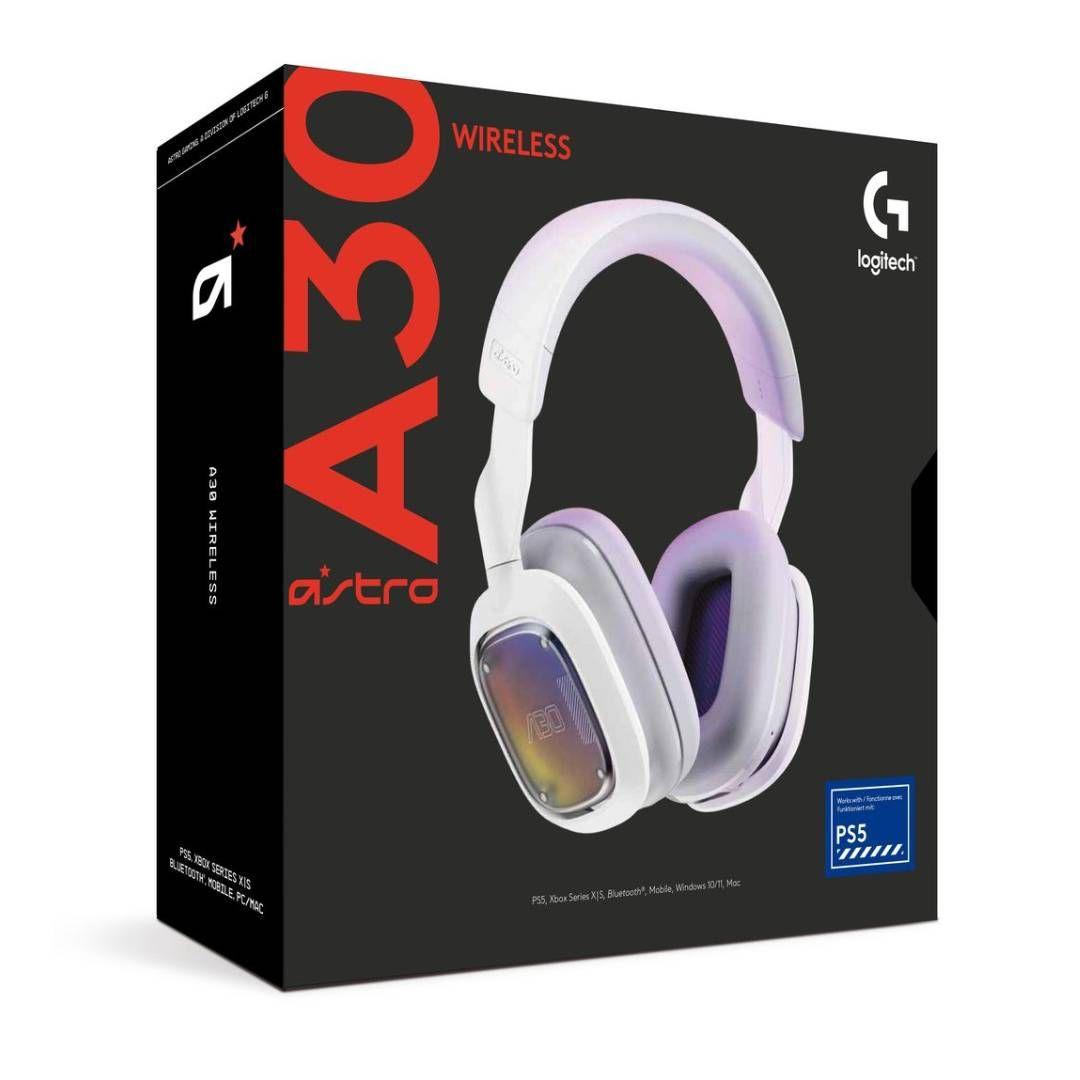 Audifonos Logitech Astro A30 White Wireless para Playstation-3
