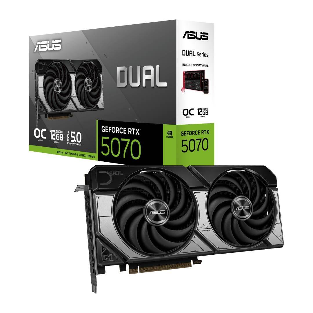 Tarjeta de Video ASUS Dual RTX 5070 12GB OC Edition PCIE 5.0-0