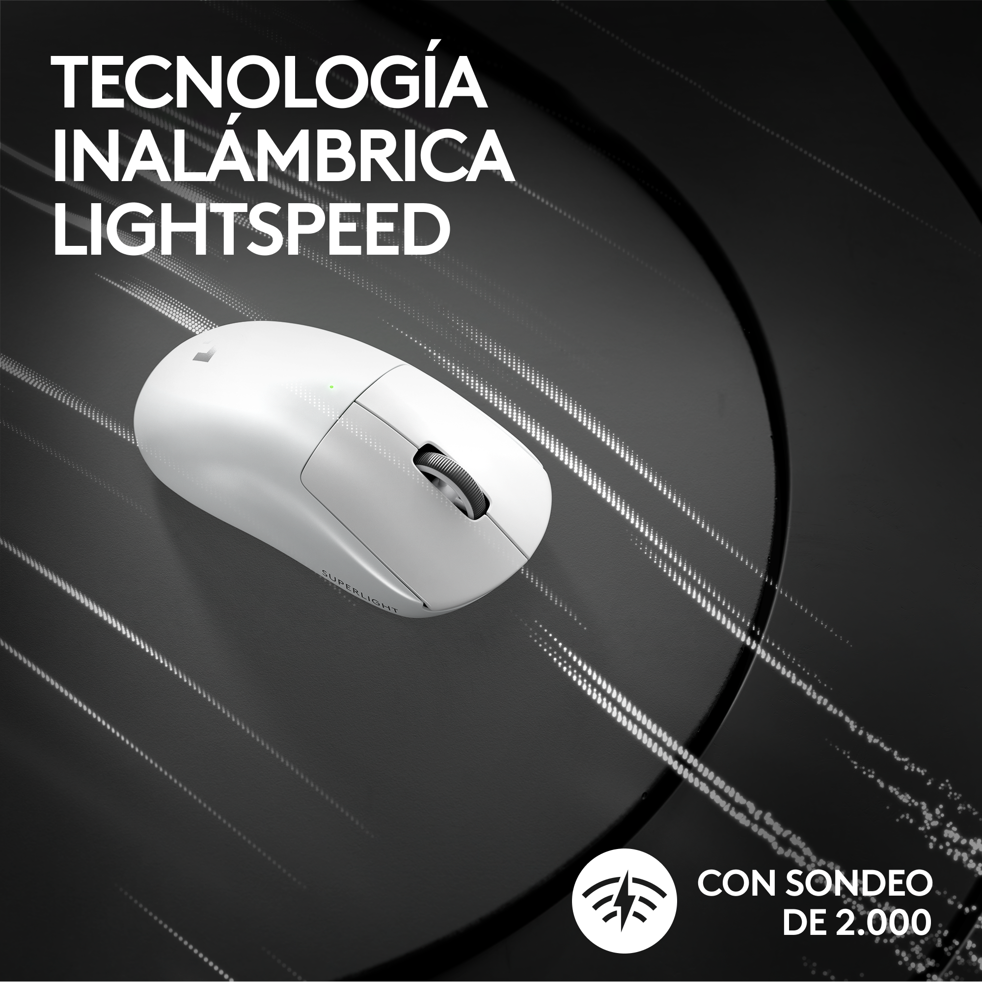 Mouse Gamer Logitech Pro X Superlight 2 Lightspeed Blanco-4