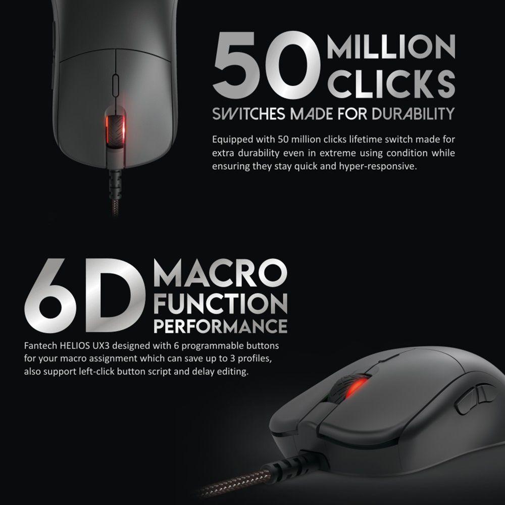 Mouse Gamer Fantech Helios UX3 Sakura Edition 16000dpi-4