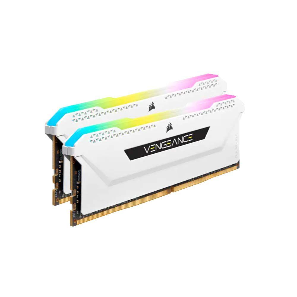 Pack Memoria Ram Corsair Vengeance RGB PRO SL White 2x8 3200-1