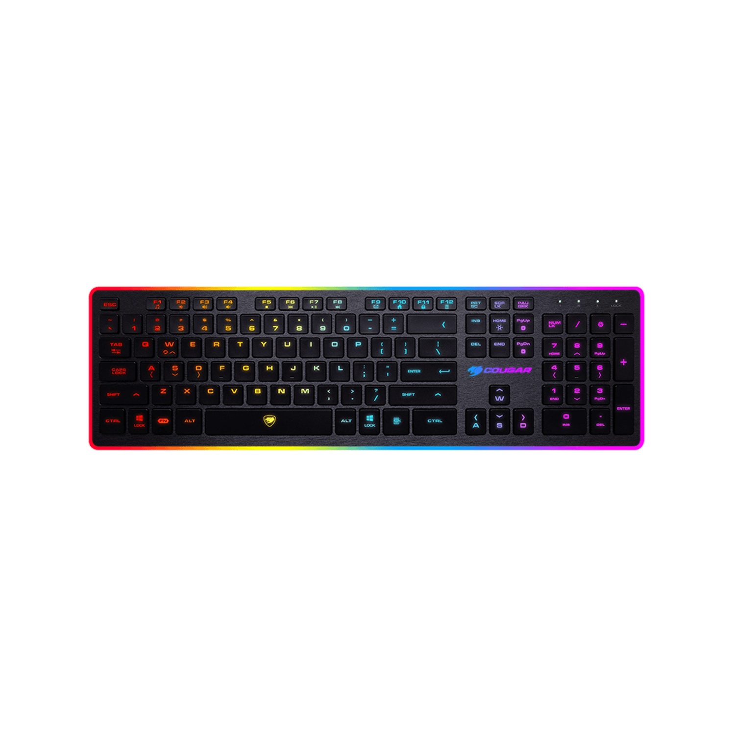 Teclado Gamer Cougar VANTAR Scissor Membrana RGB-0