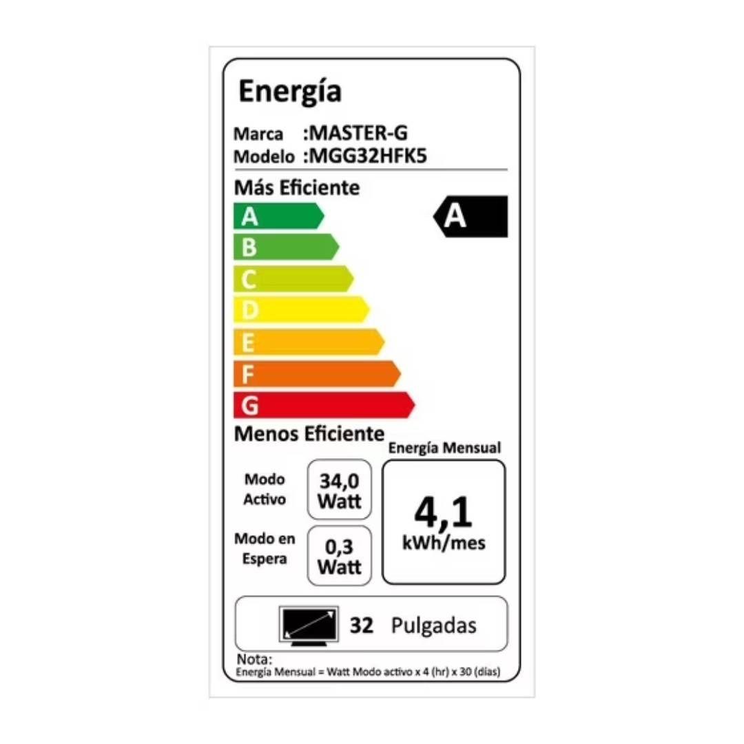 Televisor Smart TV LED 32" Master-G MGG32HFK5 con Google TV-5