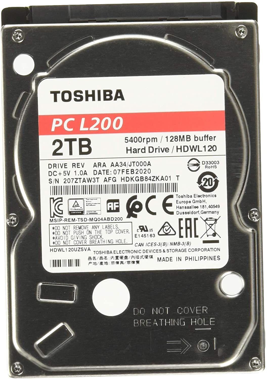 Disco Duro Interno Toshiba L200 2TB Notebook 25"-0