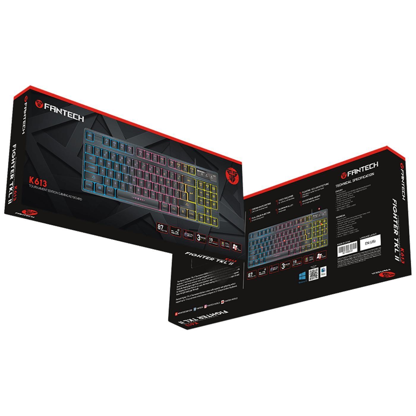 Teclado Gamer Fantech Fighter K613 TKL Membrana-3
