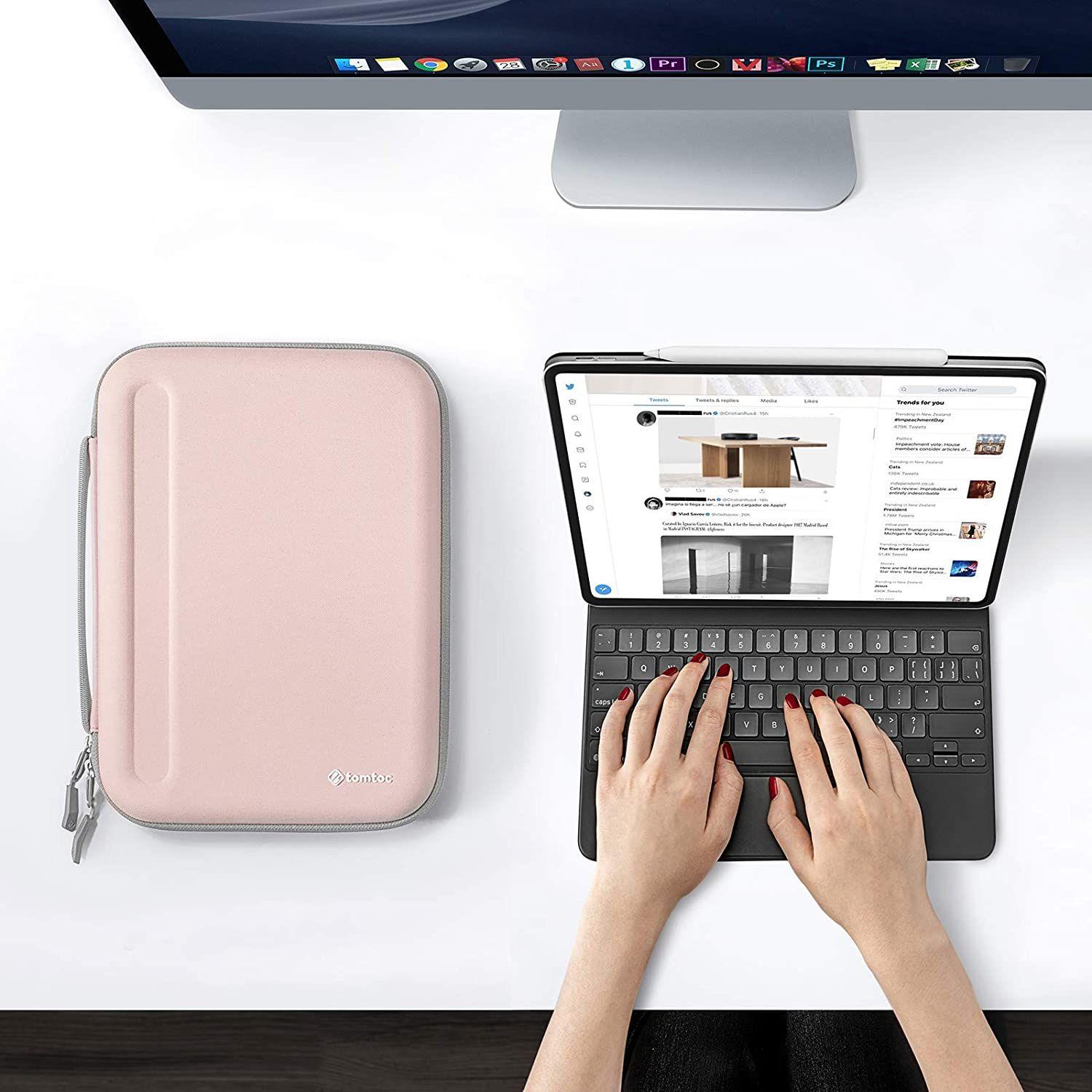 Tomtoc Estuche portafolio iPad 11 Sakura Pink A06-002P01-2