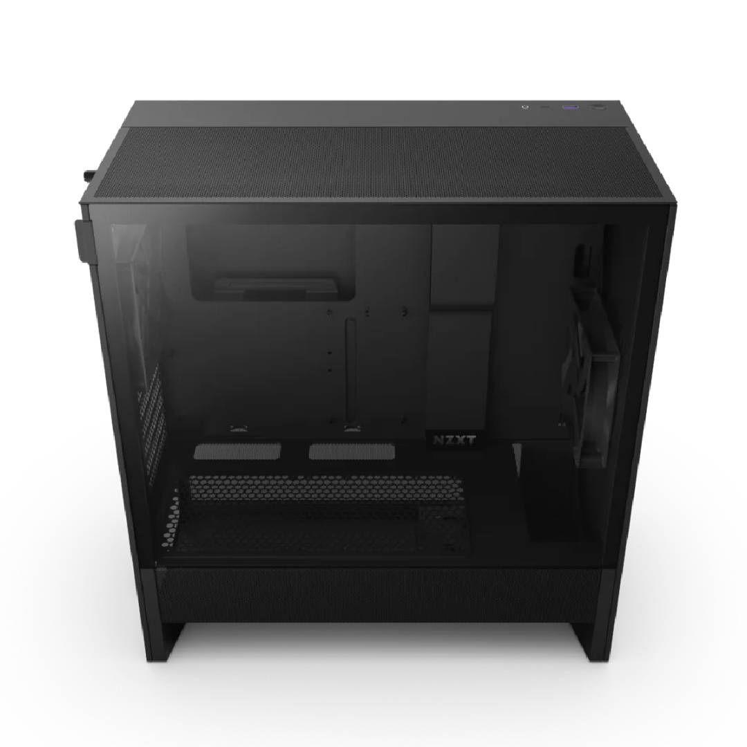 Gabinete NZXT H5 Flow (2024) Compact Mid-Tower ATX Black-1